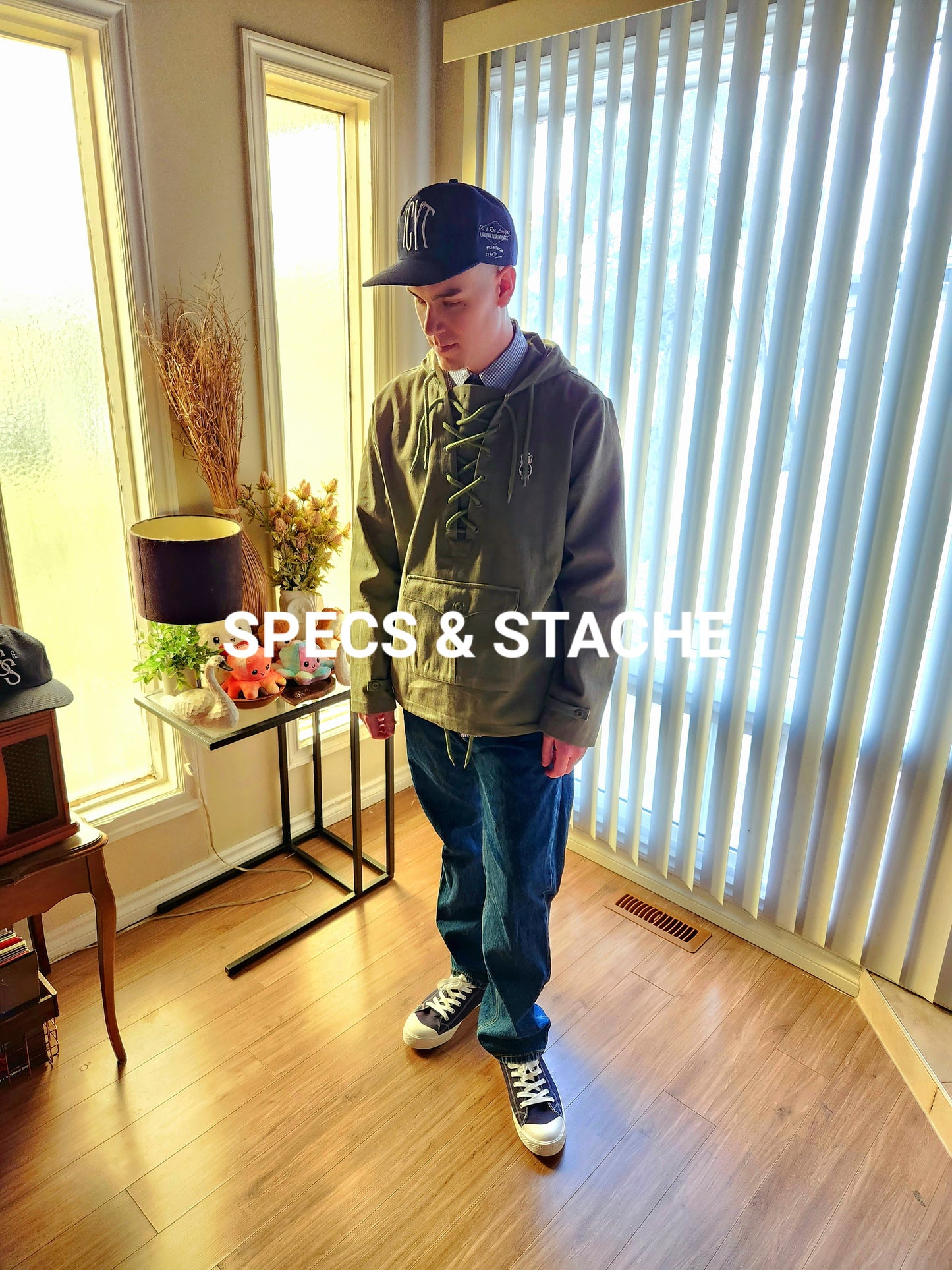 Specs & Stache Waxed Cotton Anorak