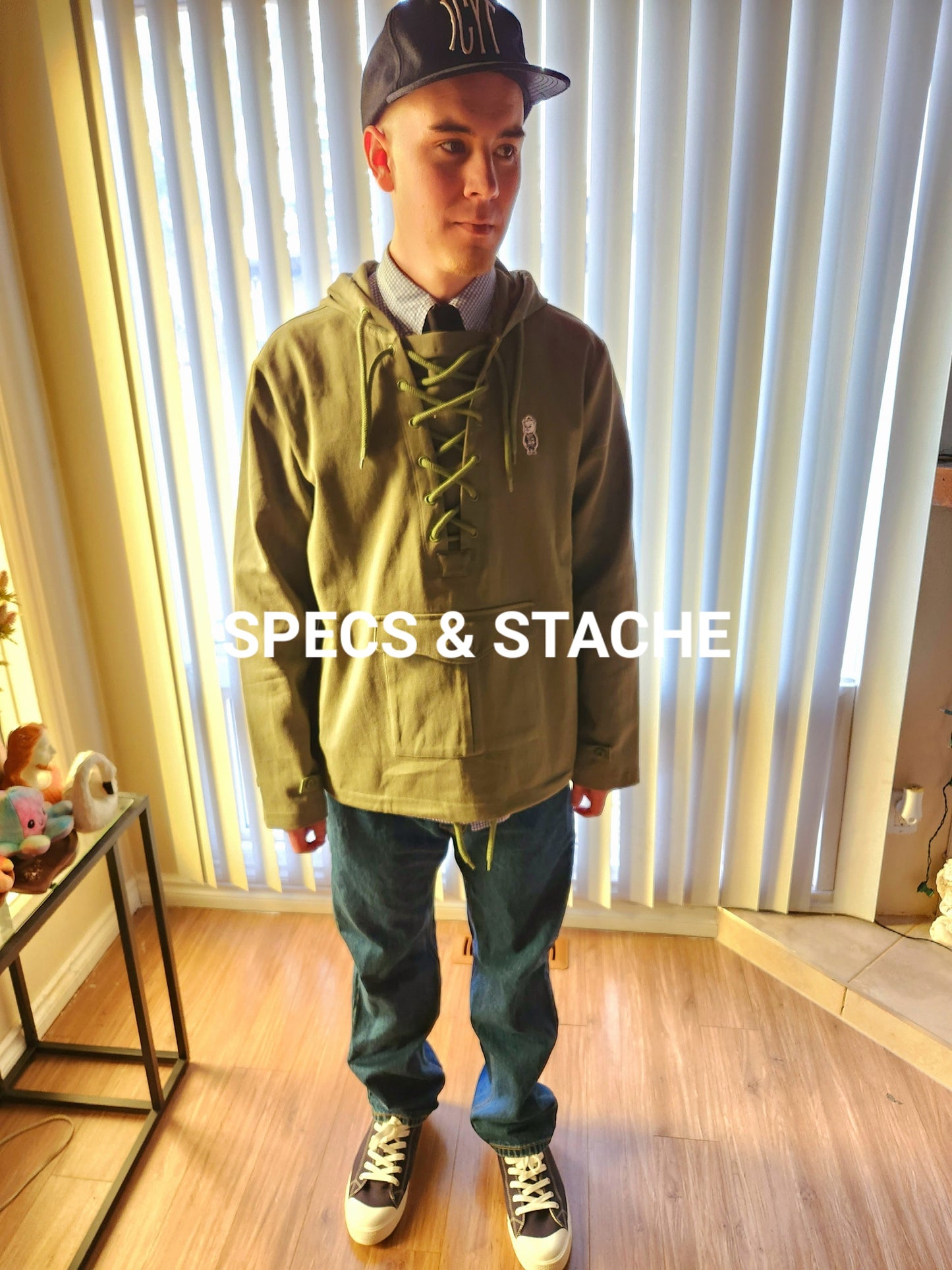 Specs & Stache Waxed Cotton Anorak