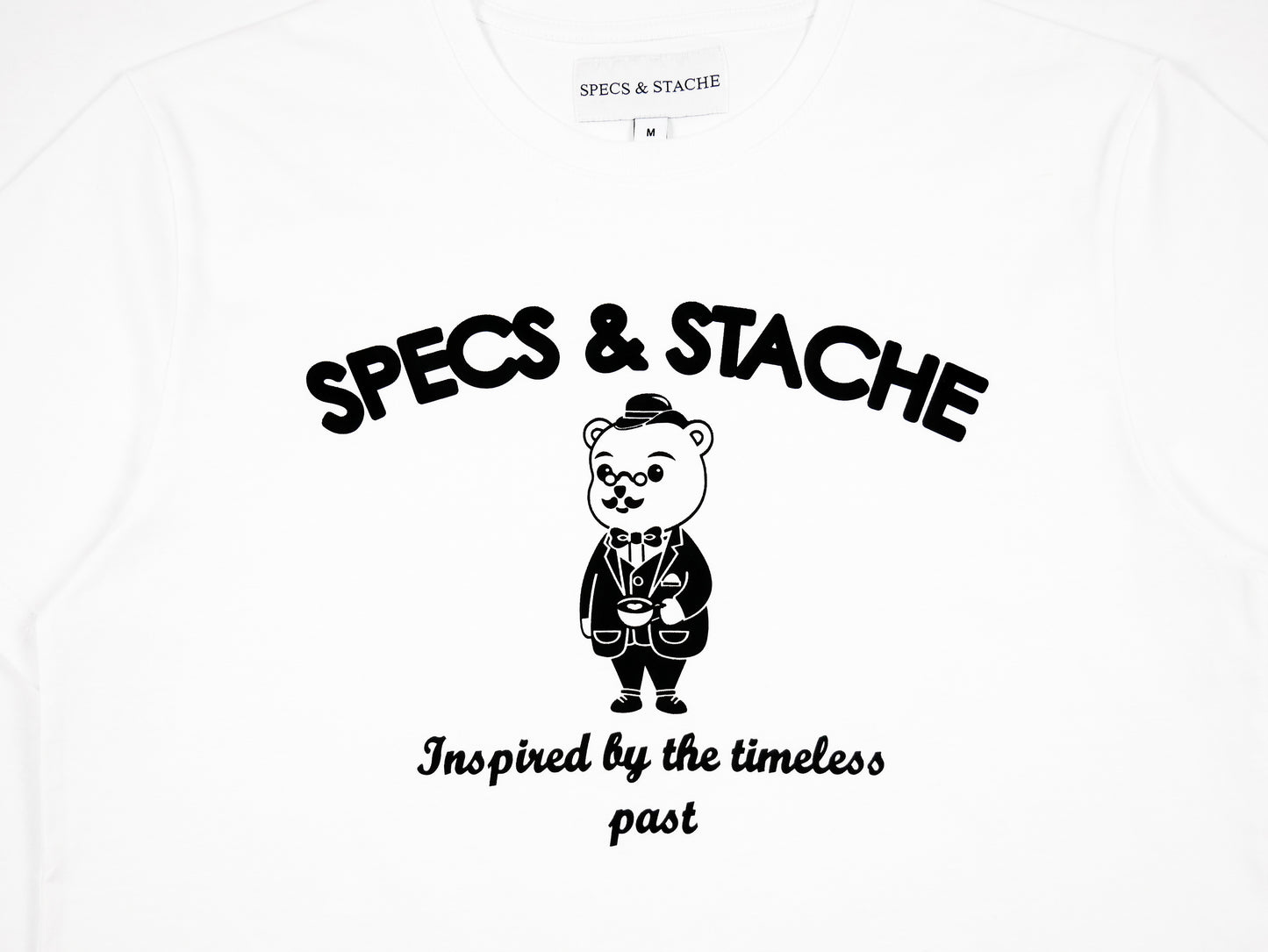 Specs & Stache Combed Cotton Mascot T-Shirt